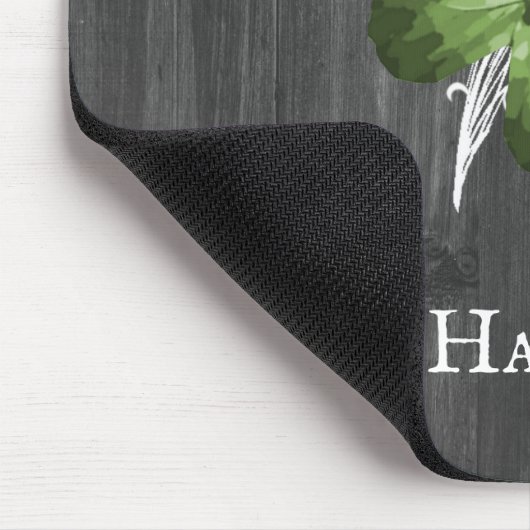 Green Rustic Butterfly Personalisiert Mouse Pad Mousepad (Ecke)