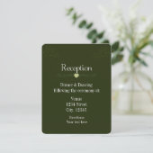 Green Rustic Forest Wedding Card Einladung (Stehend Vorderseite)