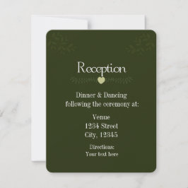 Green Rustic Forest Wedding Card Einladung
