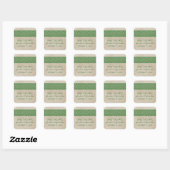 Green Rustic Lace Save the Date Stickers (Blatt)