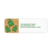 Green Rustic präsentiert Weihnachtsadressen-Labels