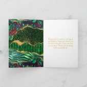 Green Safari Agate 16 . Geburtstag Dankeskarte (Innenseite)