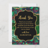 Green Safari Agate 16 . Geburtstag Dankeskarte (Vorderseite)