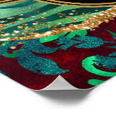 Green Safari Agate 16 . Geburtstag Willkommen Poster (Ecke)