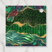 Green Safari Agate Birthday Vielen Dank Geschenkanhänger (Rückseite)