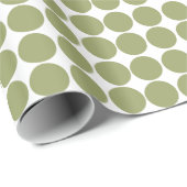 Green Safari Dot Geschenkpapier (Rolleneckpunkt)