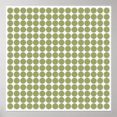 Green Safari Dot Poster (Vorne)