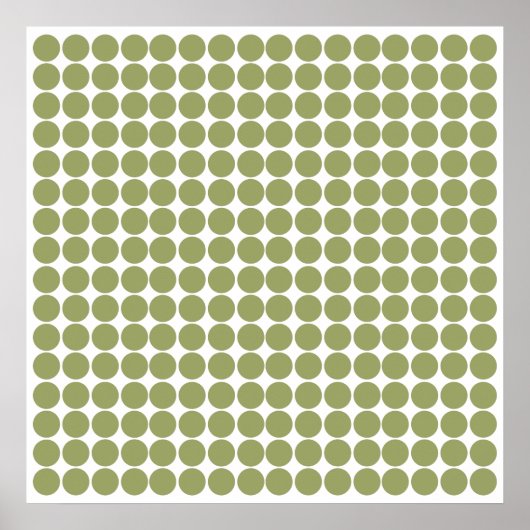 Green Safari Dot Poster (Vorne)