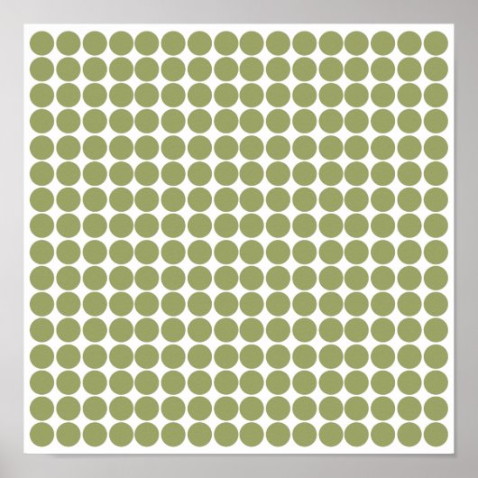 Green Safari Dot Poster (Vorne)