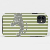 Green Safari Strip mit Leopard Case-Mate iPhone Hülle (Rückseite (Horizontal))