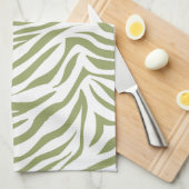 Green Safari Zebra Handtuch (Viertel Falte)