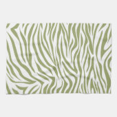 Green Safari Zebra Handtuch (Horizontal)