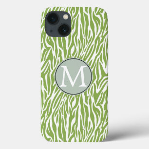 Green Safari Zebra Print Case-Mate iPhone Hülle