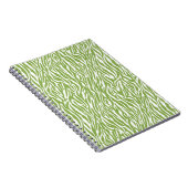 Green Safari Zebra Print Notizblock (Rechte Seite)