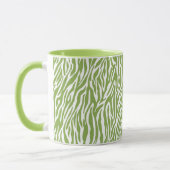 Green Safari Zebra Print Tasse (Links)