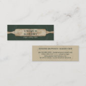 Green Sage Beige Wasserfarbe Moderne einzigartige Mini Visitenkarte (Vorne/Hinten)