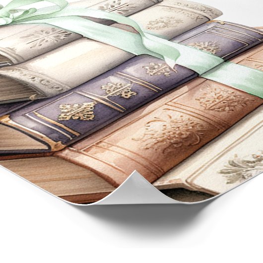 Green Sage Storybook Custom Sign Poster (Ecke)