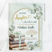 Green Sage Storybook Thema Kinderdusche Acryleinladungen