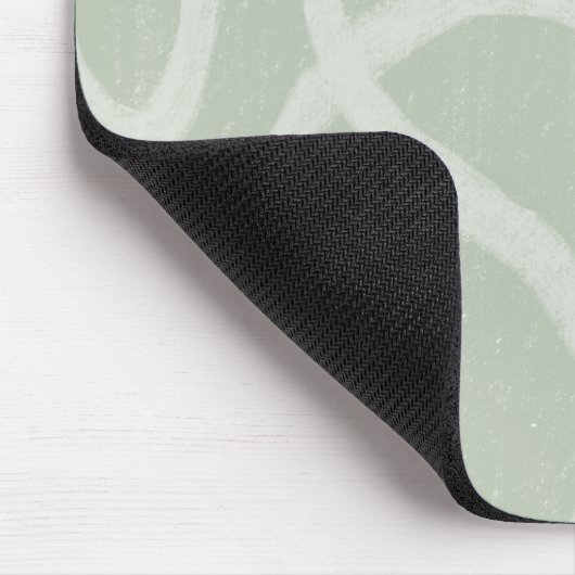 Green Sage White moderne abstrakte Custom Mouse Pa Mousepad (Ecke)