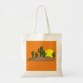 Green Saguaro Cactus Wüste Sunrise Thunder_Cove Tragetasche (Vorne)