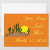 Green Saguaro Cactus Wüste Sunset Thunder_Cove (Vorne/Hinten)