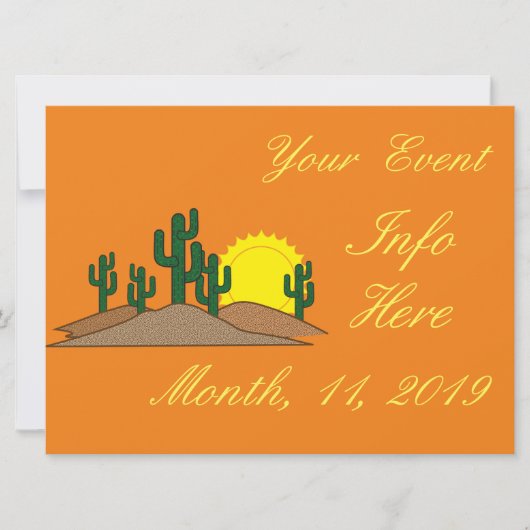 Green Saguaro Cactus Wüste Sunset Thunder_Cove (Vorderseite)