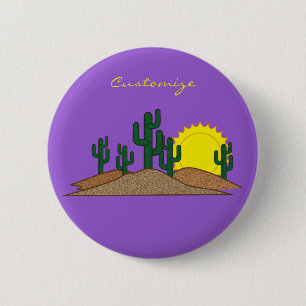 Green Saguaro Cactus Wüste Sunset Thunder_Cove Button