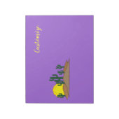 Green Saguaro Cactus Wüste Sunset Thunder_Cove Notizblock (Rotiert)