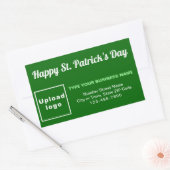Green Saint Patrick Business Rectangle Aufkleber (Umschlag)