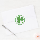 Green Saint Patrick's Day Kleeblatt Stickers (Umschlag)