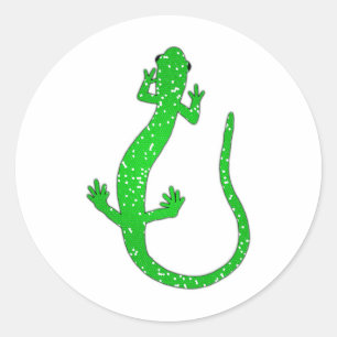 Green Salamander Logo Runder Aufkleber