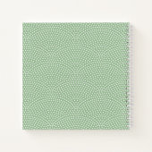 Green Same Komon (Haihaut) Mit Monogramm Notizblock (Rückseite)