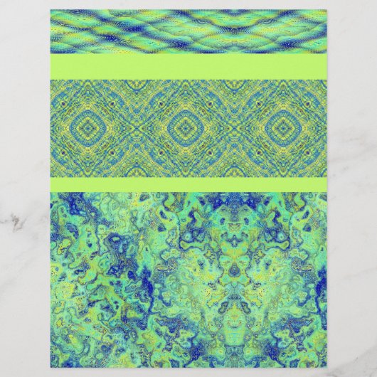 Green Sampler Bulk Scrapbook Paper Pages Flyer (Vorne)