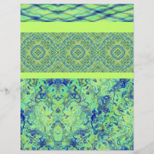 Green Sampler Bulk Scrapbook Paper Pages Flyer (Hinten)