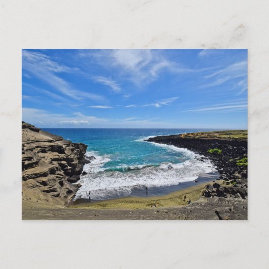 Green Sand Beach - Big Island, Hawaii - Postcard Postkarte (Vorderseite)
