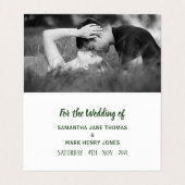 Green Sand Dollar, Foto Save the Date Karte (Innenseite Aufgefaltet)