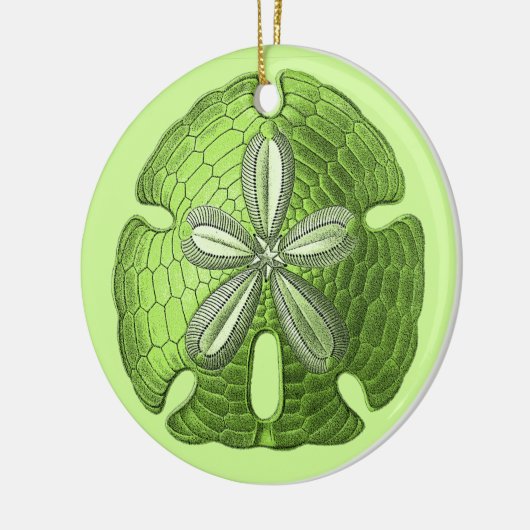 Green Sand Dollar Ornament (Links)