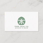 Green Sand Dollar, Save the Date Begleitkarte (Rückseite)