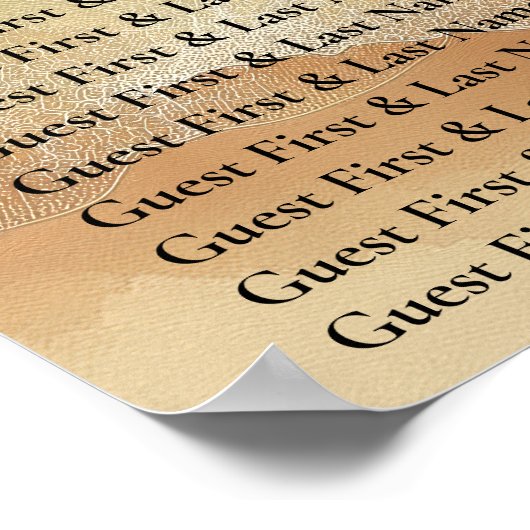 Green Sand Ocean Beach Celebration Willkommenssitz Poster (Ecke)