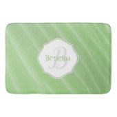 Green Sand Ripples Personalisiert Bath Mat Badematte (Vorderseite)