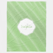 Green Sand Ripples Personalisiert Fleece Blanket (Vorderseite)