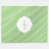 Green Sand Ripples Personalisiert Fleece Blanket (Vorderseite (Horizontal))
