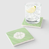 Green Sand Ripples Personalisierter Untersetzer (Seitenansicht)