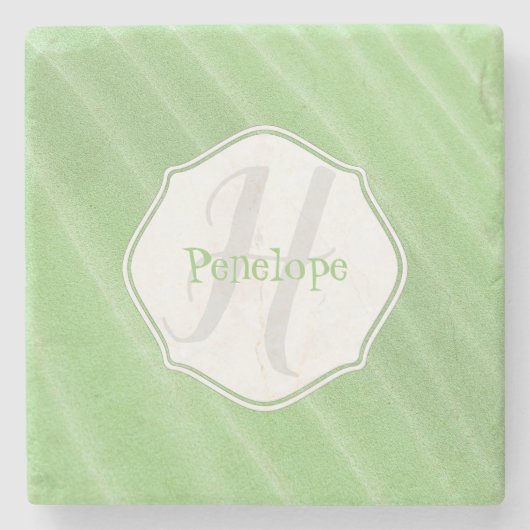 Green Sand Ripples Personalisierter Untersetzer (Vorderseite)