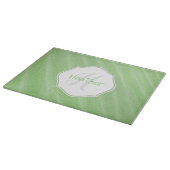 Green Sand Ripples Personalisiertes Cutting Board Schneidebrett (Ecke)