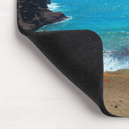 Green Sands Beach Big Island Hawaii Mousepad (Ecke)