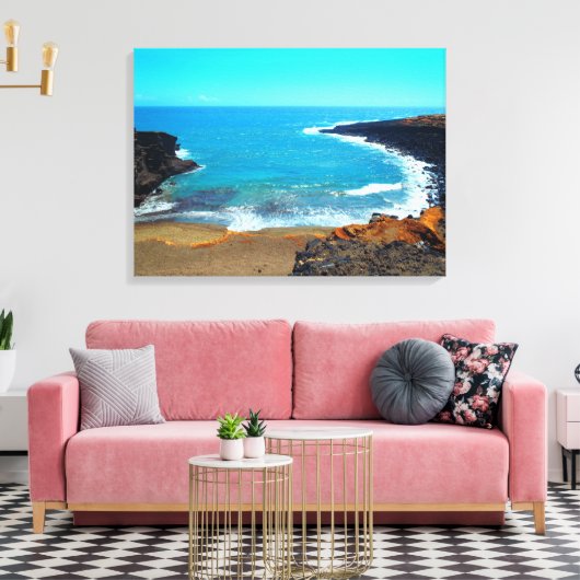 Green Sands Beach große Insel Hawaii Leinwand druc (Insitu (Wohnzimmer))
