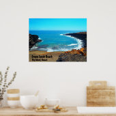 Green Sands Beach große Insel Hawaii Poster (Küche)