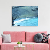 Green Sands Beach Hawaii Wrapped Canvas Leinwanddruck (Insitu (Wohnzimmer))