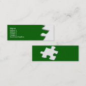 Green Sandstone Puzzle Visitenkarte (Vorne/Hinten)